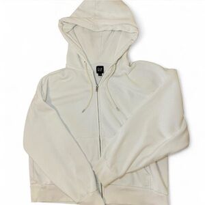 Women’s GAP White Full-Zip Hoodie